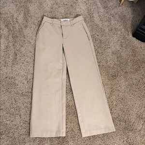 Liverpool Beige Women's Wide-Leg Trousers